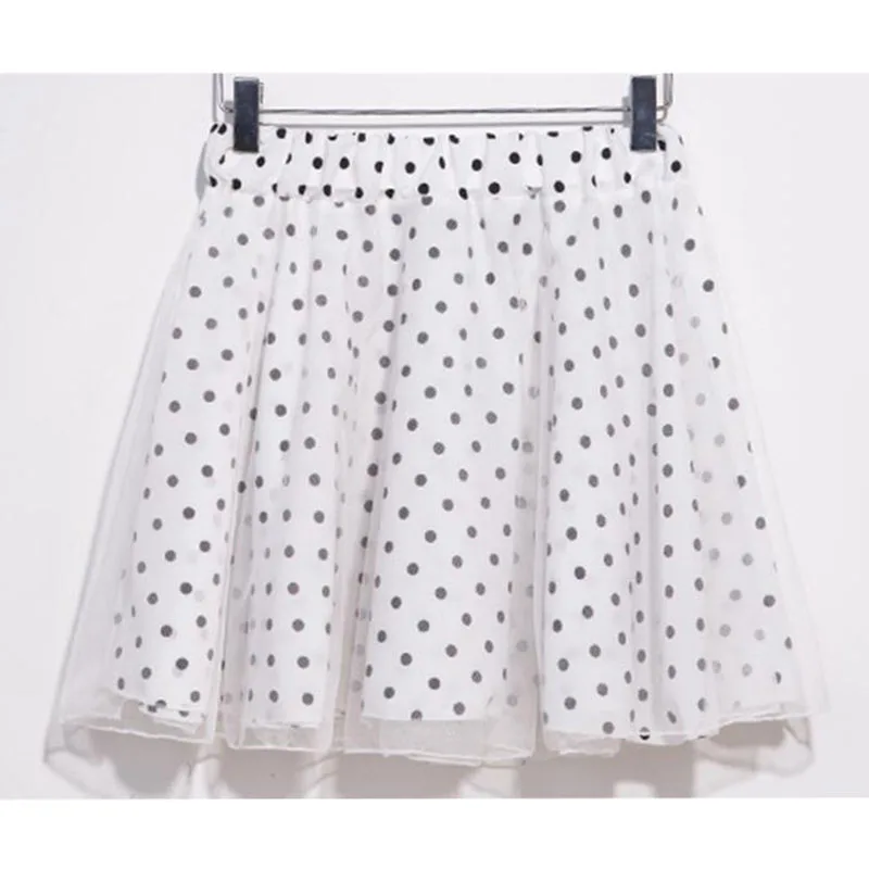 Женская шифоновая юбка с принтом повседневная сетчатая мини высокой талией