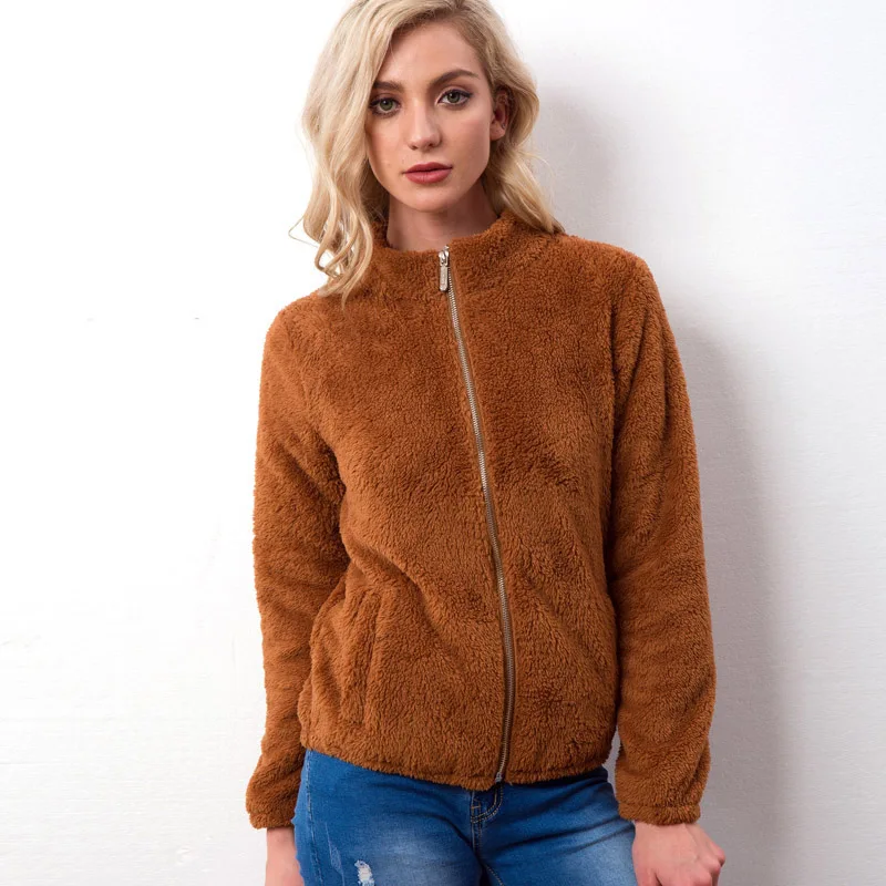 Осенне-зимняя женская куртка новинка 2018 Кашемировое короткое пальто с длинным