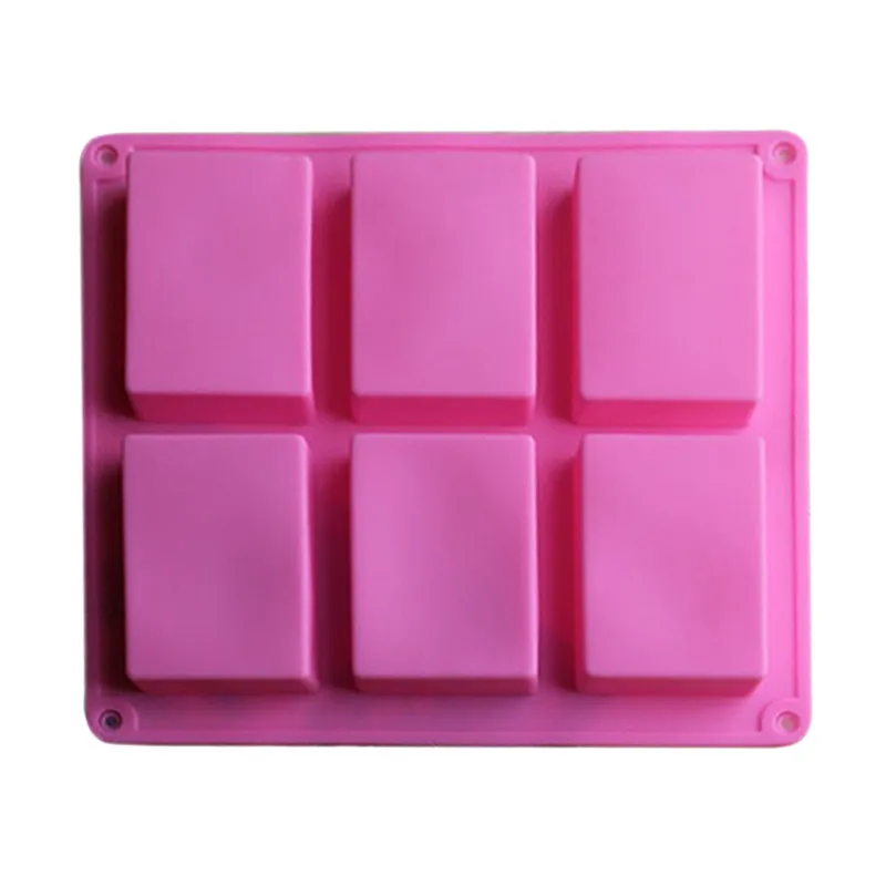 Кухонный инструмент 6 прямоугольных форм шоколадная силиконовая форма для мыла
