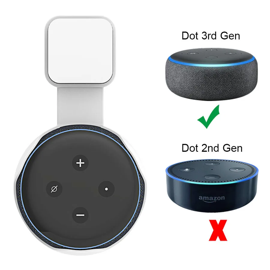 Настенный кронштейн-держатель для динамика 3-го поколения Amazon Alexa Echo Dot |