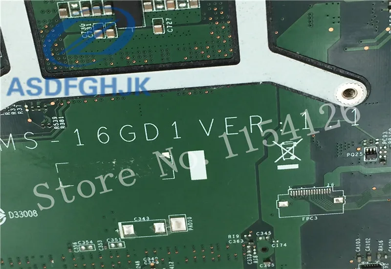 Материнская плата ноутбука MS-16GD1 VER: 1 0 для материнской платы MSI CX61 ms-16gd DDR3 не
