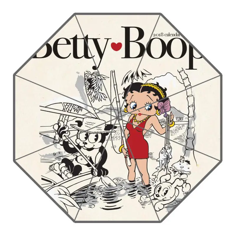 Зеленый На заказ Betty boop Зонты Новое поступление полезный складной солнечный и дождливый зонтик от солнца - Цвет: Зеленый
