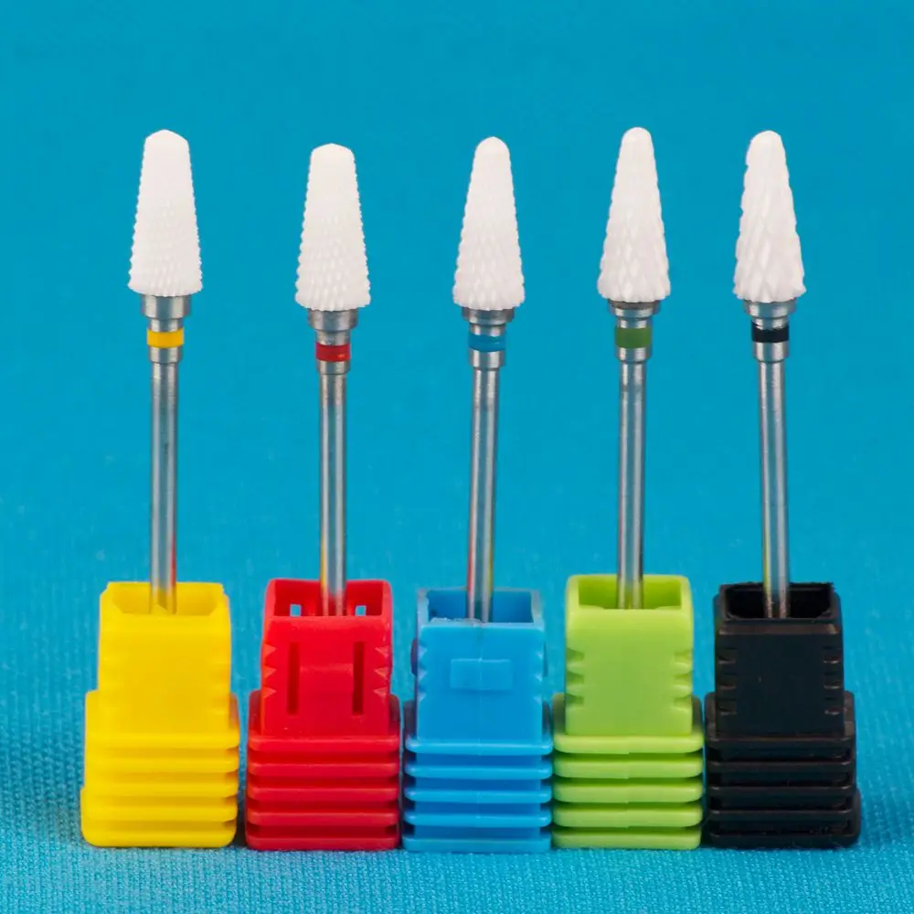 Feecy 1T Set 5pcs Электрический Маникюрный станок, набор сверл для ногтей, ручка, инструменты для педикюра, фреза для маникюра, профессиональный Гель-лак для удаления - Цвет: Feecy 1T Set 5pcs