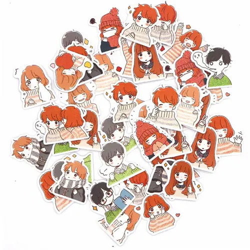44 шт./компл. Kawaii кошкой единорогом Стикеры s для дневник планировщик украшения Скрапбукинг этикетка журнал Дети стикер для канцелярских товаров - Цвет: H