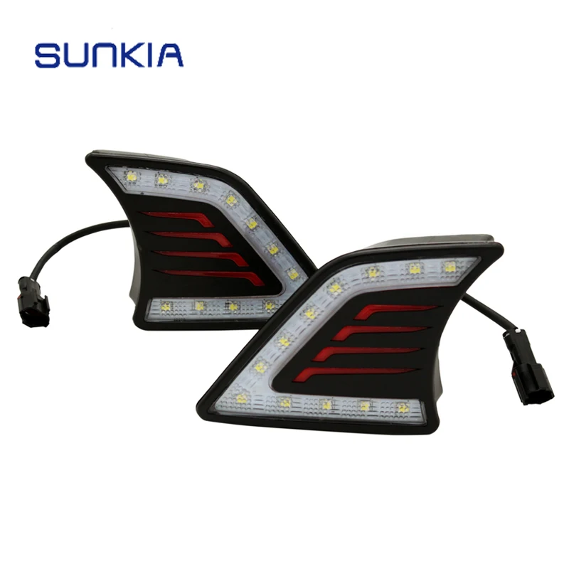 Дневные ходовые огни SUNKIA высокой яркости для 2012 ~ 2014 TOYOTA HILUX VIGO противотуманные