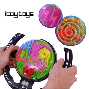 3d-лабиринт, модель рулевого колеса, Забавный игровой набор с гоночной музыкой, волшебный Интеллектуальный вызов, IQ Balance, развивающая игрушка для семьи