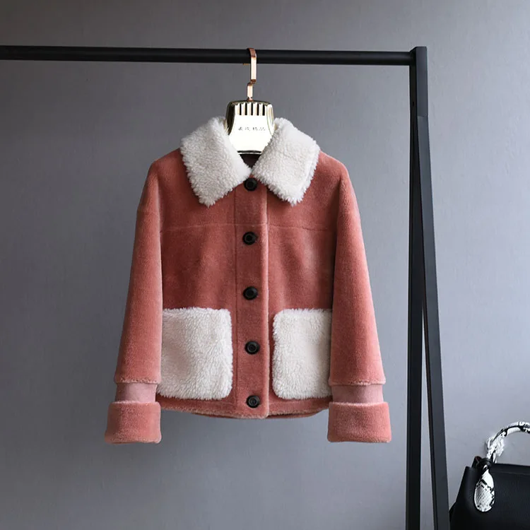 Зимняя куртка женская брендовая 2018 натуральный мех пальто натуральная шерсть