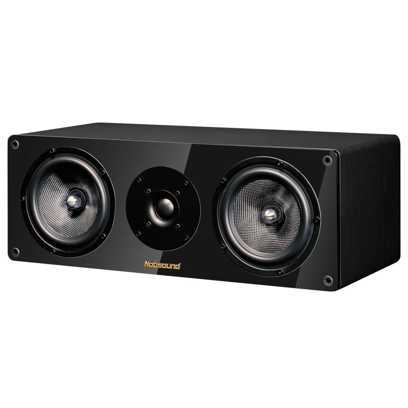 Nobsound NS-1900C дерево 120 Вт 5,5 дюймов портативный динамик s HiFi Колонка звук дома Профессиональный динамик - Цвет: Черный