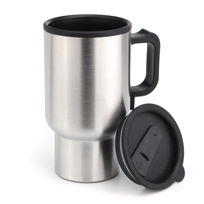 

Car auto Stainless Steel 12V Car Auto Adapter HEATED Travel MUG Thermos Heating Cup