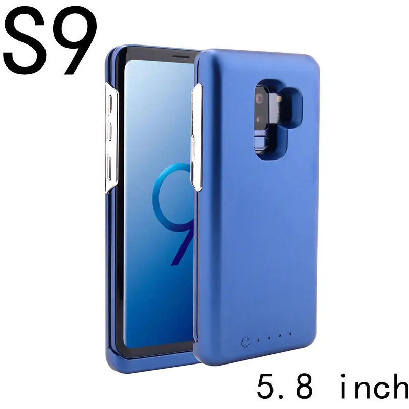 S9 Blue 5000mAh S9 чехол для зарядного устройства для samsung S9 Plus, тонкий внешний аккумулятор, чехол для зарядки, ультра тонкий чехол для резервного зарядного устройства - Цвет: S9 Blue