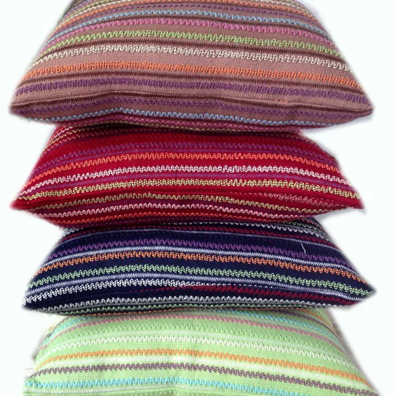 Декоративный Мягкий Вязаный чехол для подушки диванной с волнистым узором|knitted