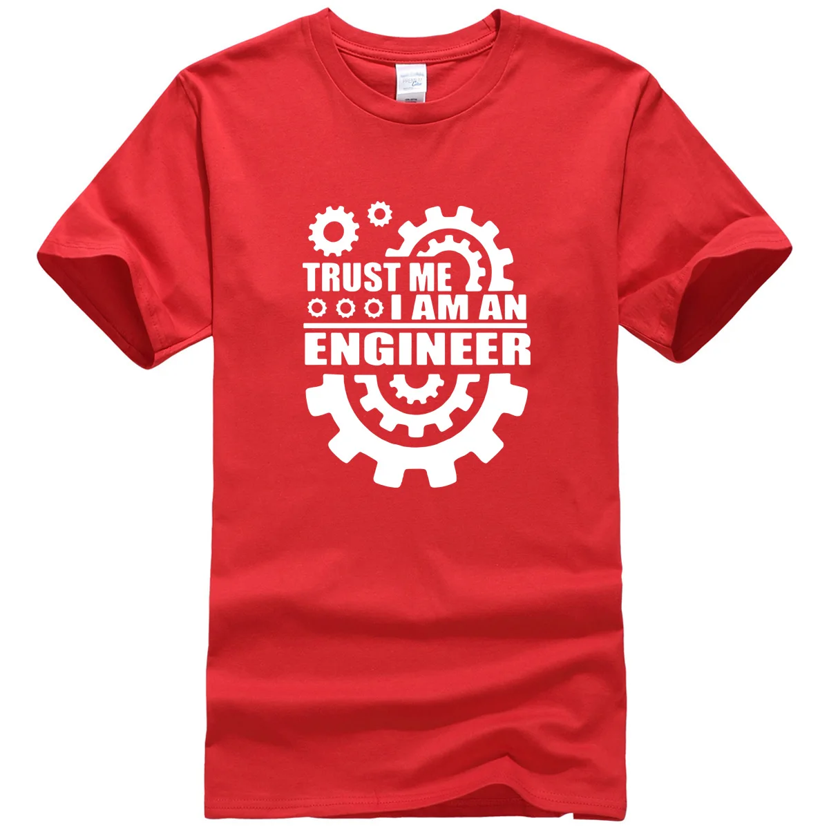 Летние мужские футболки из хлопка, trust me, I AM AN ENGINEER, футболки с круглым вырезом, Забавные топы, уличная одежда, брендовая одежда, camisetas - Цвет: red