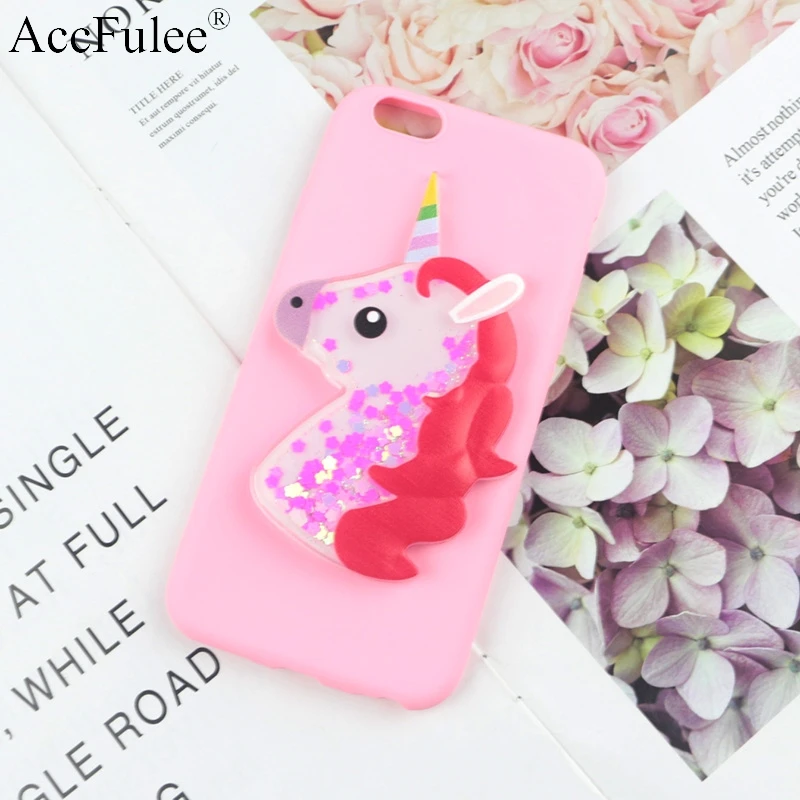 RedHorse Pink Bling с милой лошадкой и чехол для Nokia на возраст 1, 2, 3, 5, 6,, 7 Plus, 8, 9, динамический с блестками и жидкостью с лошадью мягкий чехол из термополиуретана - Цвет: RedHorse Pink