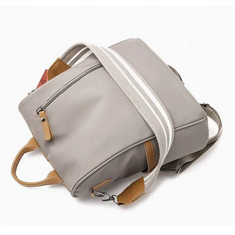 Женский рюкзак Oxford, сумки, простые повседневные сумки для девочек, однотонные сумки высокого качества для студентов колледжа, женская сумка серого цвета