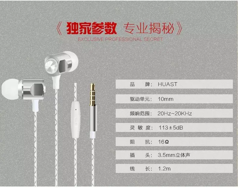 Горячая Продажа!!! оригинальный Стерео 3.5 ММ Наушники Вкладыши Супер Бас