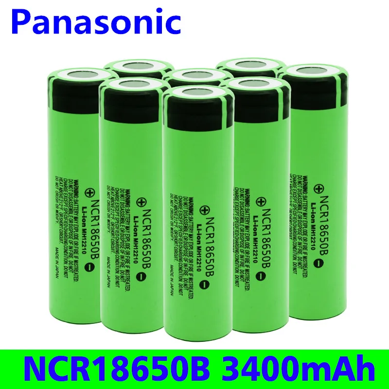 Panasonic оригинальный 18650 батарея 3400 mah 3 7 v литиевая для NCR18650B мА/ч подходит