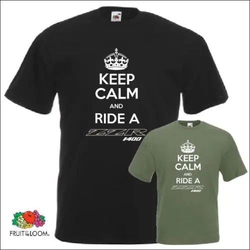 2019 Fashion Keep Calm and Ride A ZZR 1400 T-shirt Japanese Motorbike T Shirt Motorcycle Biker Gift Tee shirt