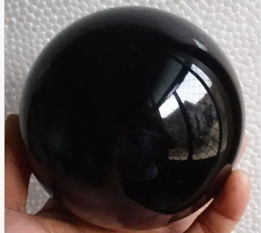 100% натуральный черный обсидиановый кварцевый хрустальный шар в подарок|ball nose router
