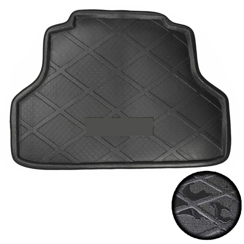 Новинка черный напольный коврик Hsanzeo для багажника Mitsubishi Lancer 2006 2016 07 08 09 10 11 12 13 14 15|