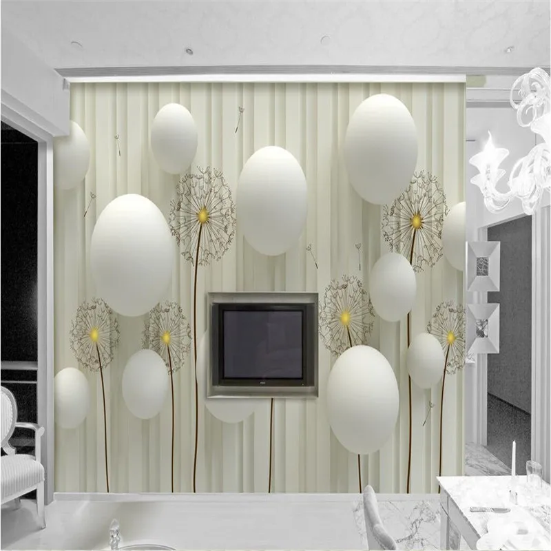 beibehang 3d Wallpaper Stereo European Living Room Sofa Backdrop Wall Paper Modern Minimalist Bedroom painting | Обустройство дома