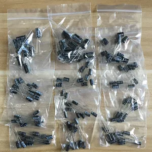120pcs 1set of 120pcs 12 Values 0.22UF-470UF Aluminum Electrolytic Capacitor Assortment Kit Set Pack Free Shipping