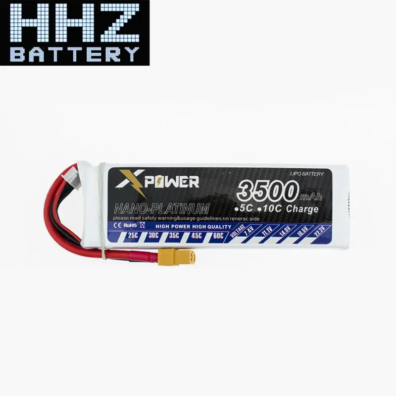 2 шт. Lipo11.1V 3S 30C Max 35C 3500mah EC5 XT60 T вилка Xpower батарея для грузовика автомобиля лодка RC