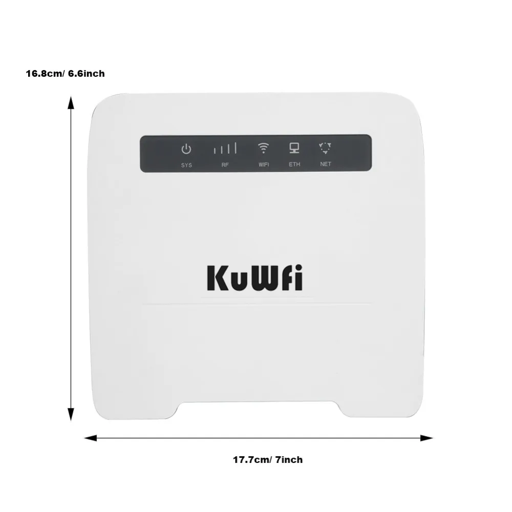 KuWfi 150 Мбит/с CAT4 4G CPE маршрутизатор 3g/4G LTE Wifi маршрутизатор поддержка 4G к проводной сети с RJ11 и RJ45Port до 32 Wifi устройств