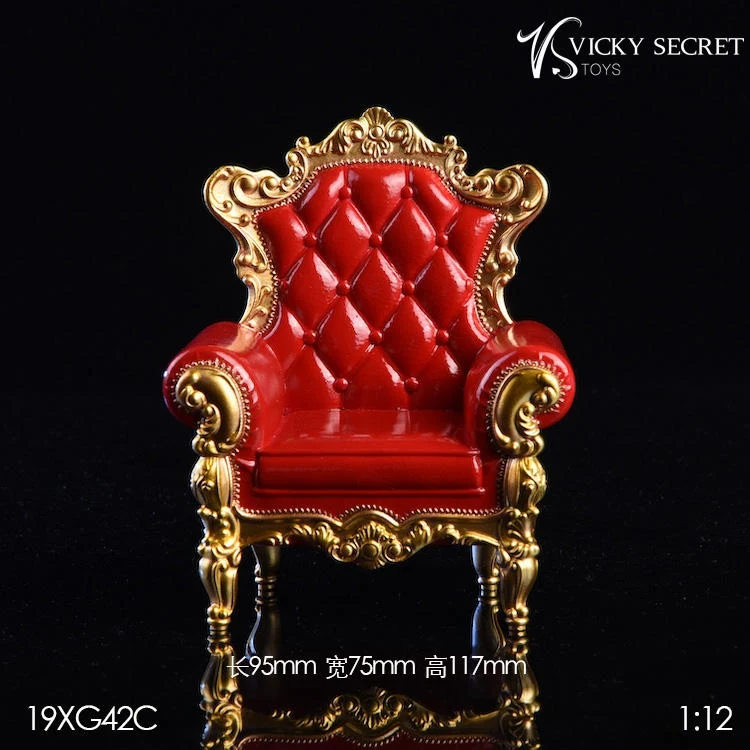 Диван модель игрушки коллекция VSTOYS 1/12 Королевский одиночный диван модель 19XG42 Европейский стул в стиле ретро F 6 ''FigureDoll