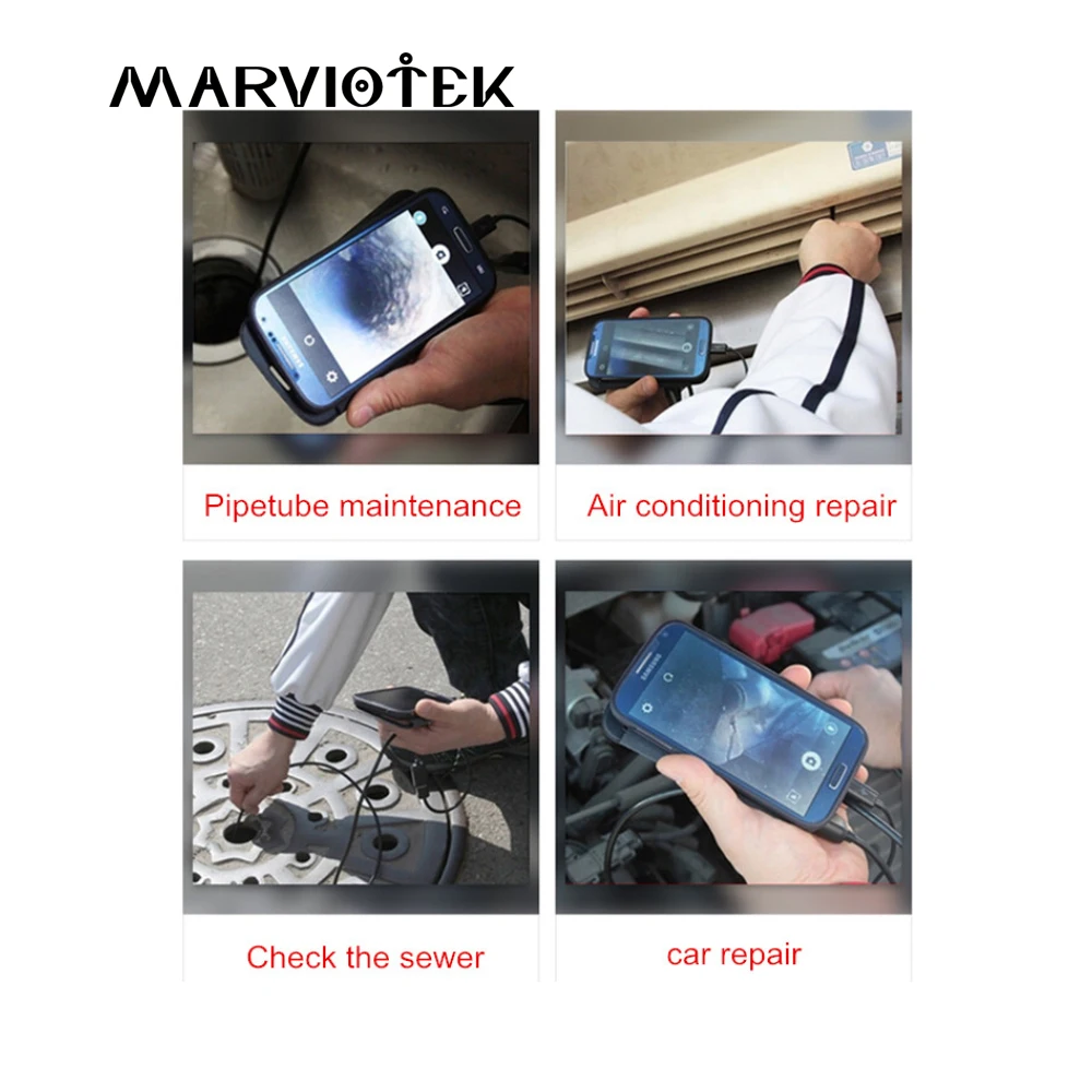 8 мм wifi эндоскоп камера мягкий кабель мини Инспекционная водостойкий USB Borescope IOS