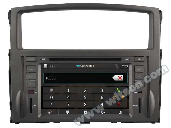 7 &quotспециальный автомобильный DVD для Mitsubishi Pajero 2006-2011 с поддержкой системы