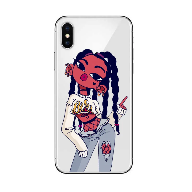Afro Black Girl Magic Melanin Poppin Phone Case For iPhone X 8 7 6 6S Plus 5S SE Soft TPU Silicone Cover 8Plus |