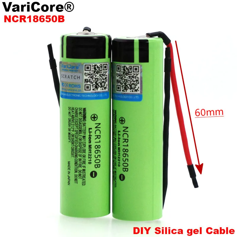 Оригинальный VariCore новый для цифрового фотоаппарата Panasonic 18650 3400mAh аккумуляторная