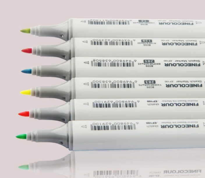 72 colors Finecolor Art Markers Set Manga Comic Twin Broad Fine Point marker | Канцтовары для офиса и дома