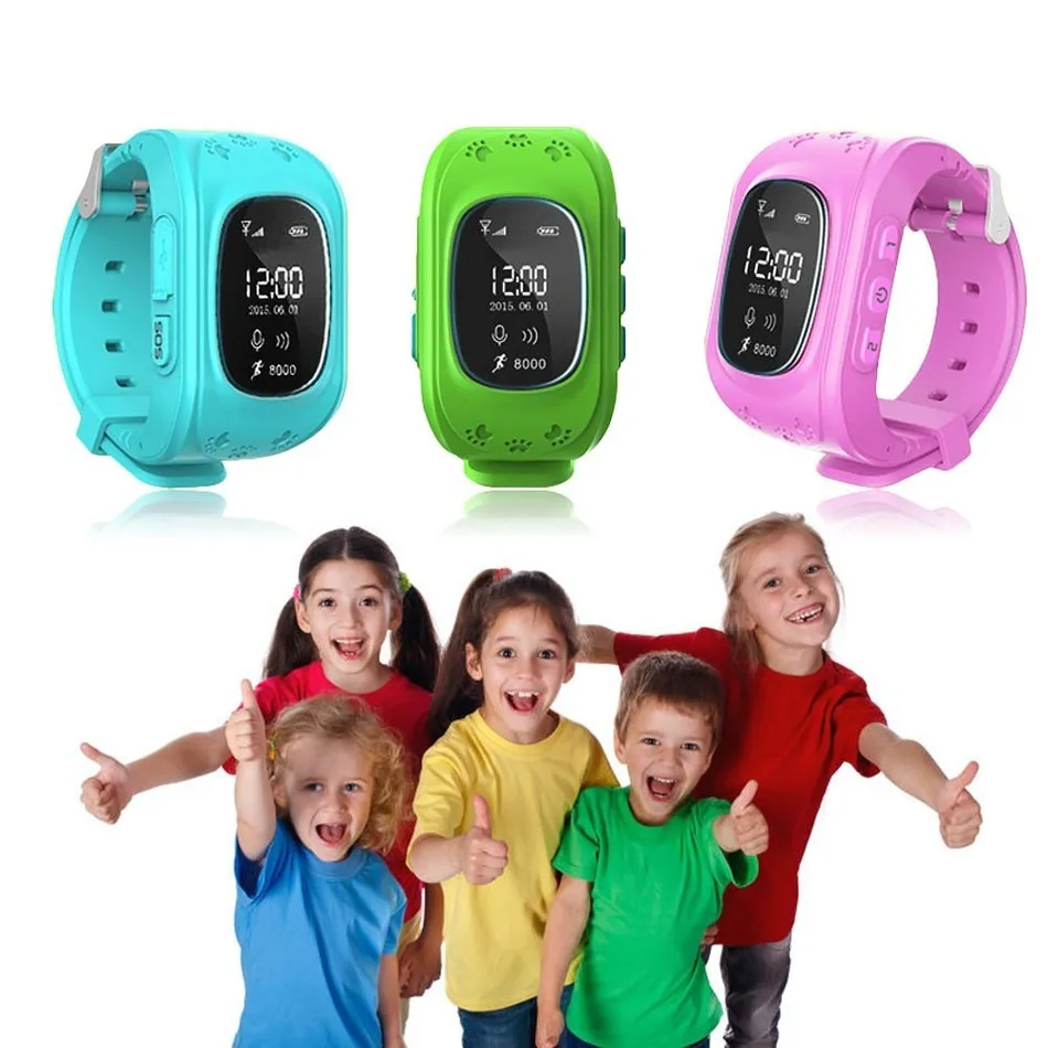 Smartch Q50 Kids Smart watch with Built-in Microphone GPS LBS SOS Call Reminder Micro SIM Card Adjustable Wristband For | Электроника