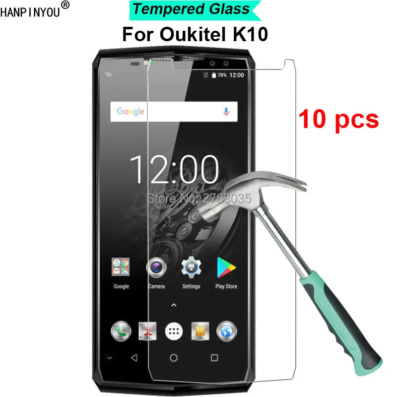

10 Pcs/Lot For Oukitel K10 K 10 6.0" 9H Hardness 2.5D Ultra-thin Toughened Tempered Glass Film Screen Protector Protect Guard