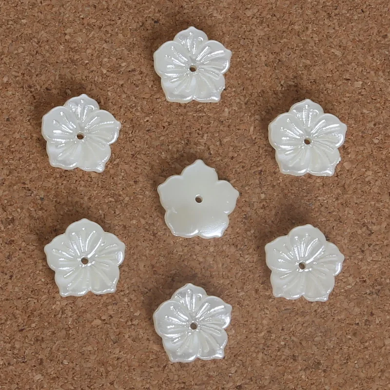 Заводская цена имитация пластика ABS Жемчуг Свободные Распорки цветок бусины