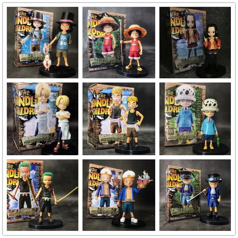 Аниме One Piece DX the Grandline Kids Vol Luffy Sabo Ace Elephant Boa Zoro Lucci Ecki фигурка модели игрушки|Игровые
