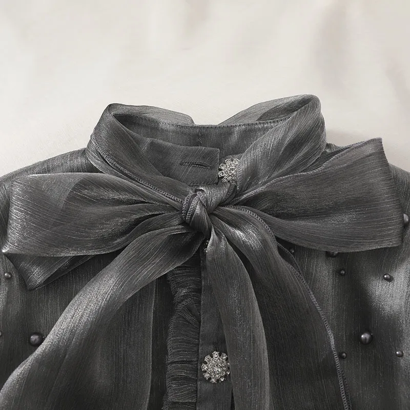 Женский комплект из двух предметов Gagarich шифоновая блузка с длинным рукавом и