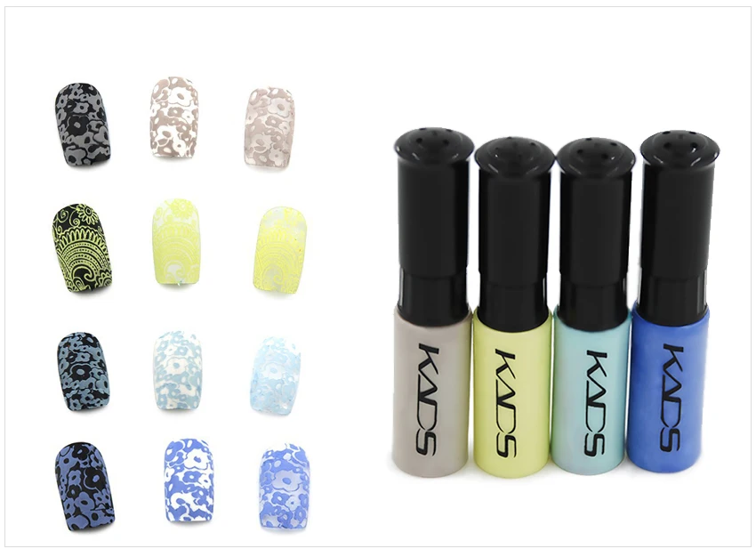 Kads 4 шт./компл. Décoration d'ongles лак для ногтей маникюр Décorations тиснения Décoration d'ongles лак красоты ногтей Décorations Outils