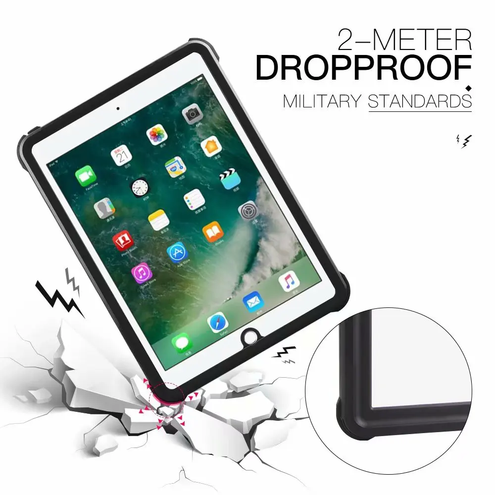 Водонепроницаемый брендовый защитный чехол с защитой IP68 для Apple iPad новый 9 7 дюйма