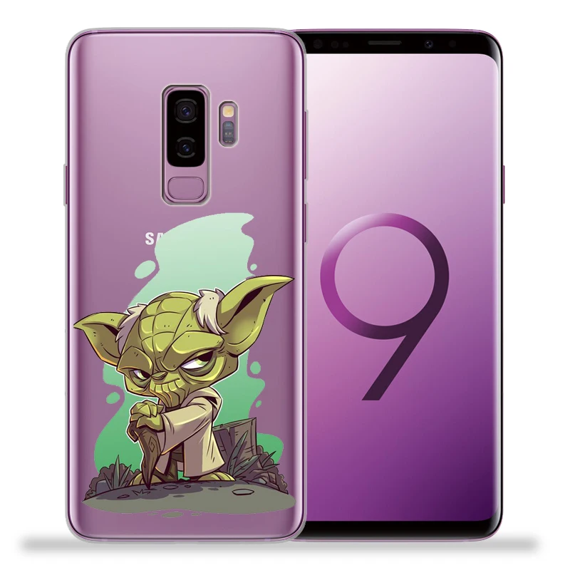 Звездные войны для крышки samsung Galaxy S9 S8 S10 плюс S7 S6 край S10 Lite Примечание 8 9 Дарт Вейдер R2-D2 йода Мягкая Обложка Etui