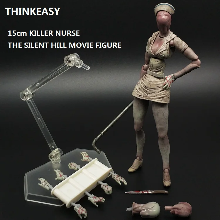 ThinkEasy Action СВЧ убийца фигурка медсестры Сайлент Хилл 18 см модель клоуна коллекция