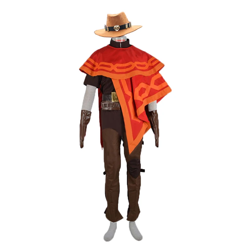 Костюм для косплея OW Jesse McCree популярная игра костюмы на Хэллоуин взрослых Солдата