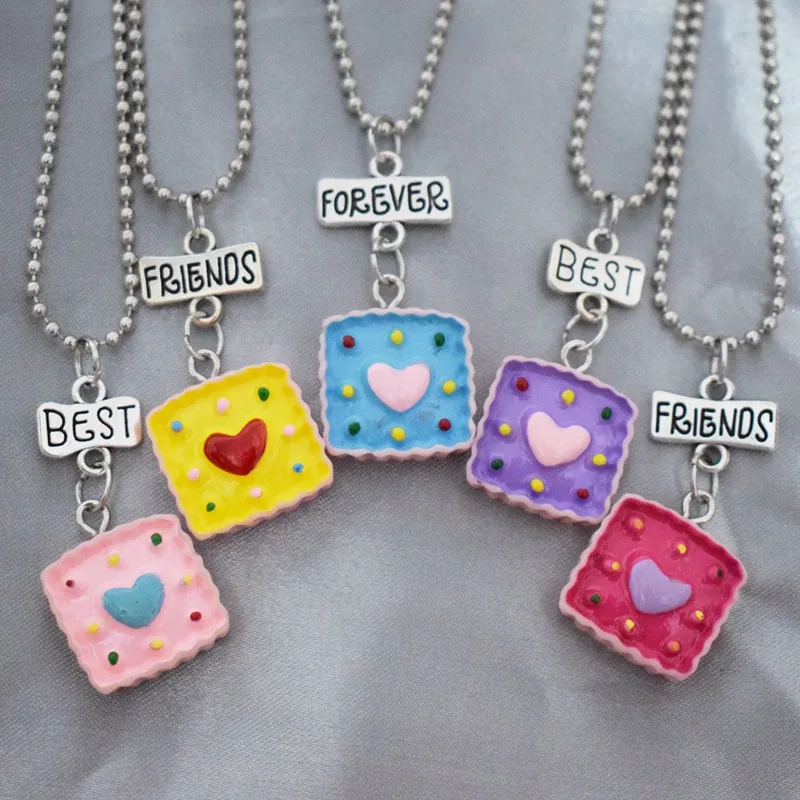 Ожерелье с подвеской в виде сердца из смолы для детей|Ожерелья подвеской| |