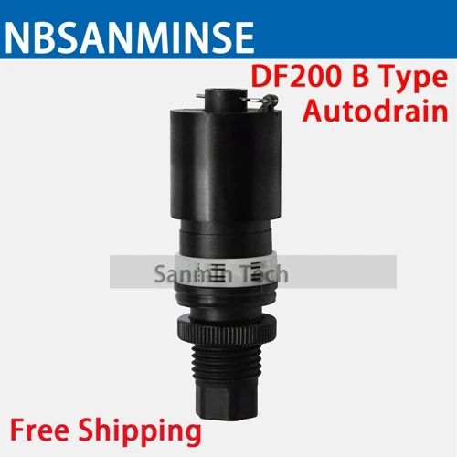 DF200BType Autodrain NBSANMINSE M5 1/8 1/4 3/8 1/2 3/4 1 OC DC DF 200 воздушный фильтр воздушный компрессор фильтр Регулятор лубрикатора автоматический слив Sanmin - Цвет: DF200BType Autodrain