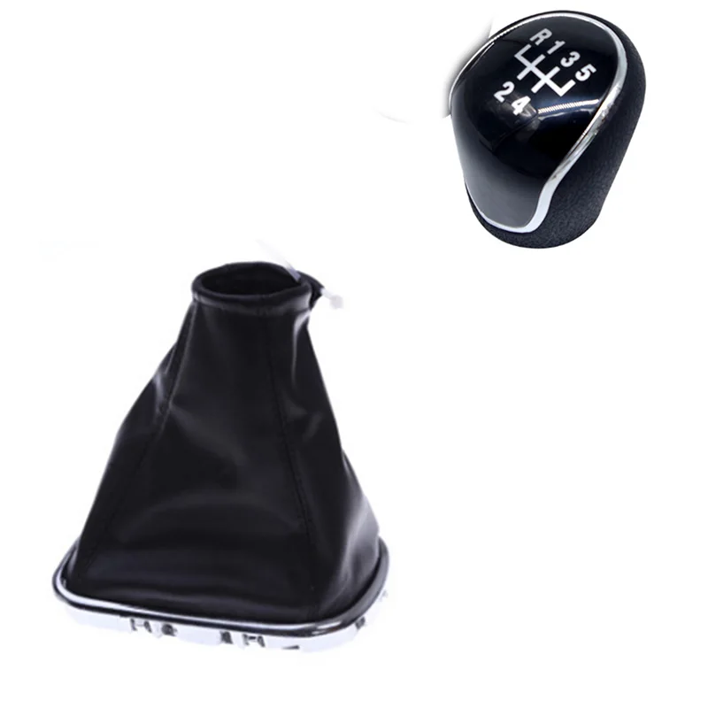 Черная красная линия MT для Chevrolet Chevy Cruze 2008-2012 ручка переключения рулевого механизма автомобиля рукоять рычага гетры чехол 5 скоростей - Название цвета: black