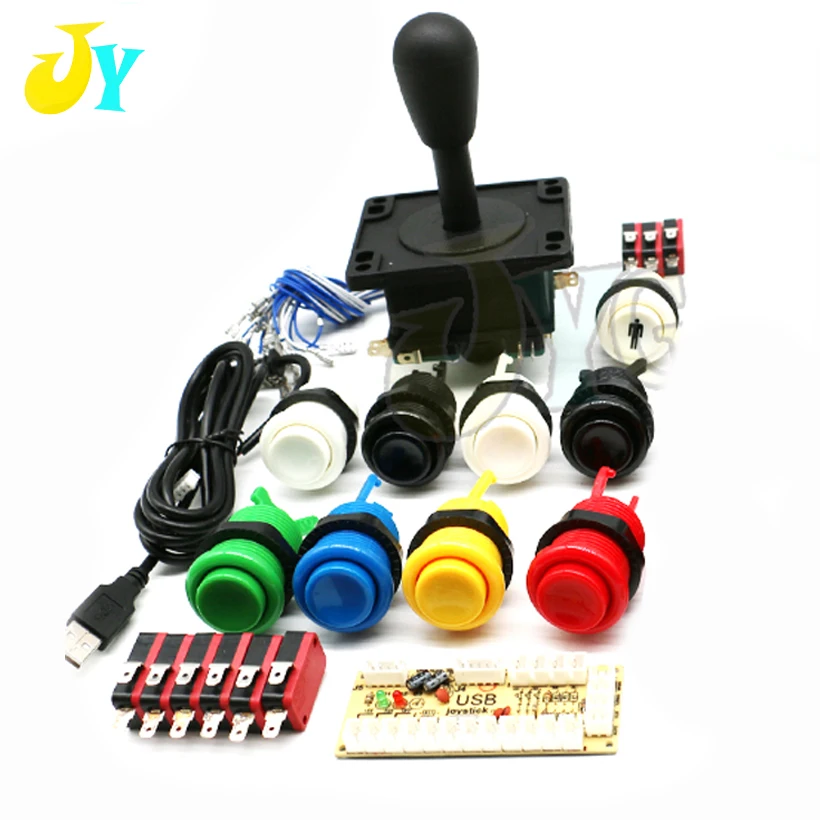 Один плеер Happ аркадный джойстик DIY набор для Jamma Mame Zero Delay USB энкодер 4/8 Way Stick 28 мм