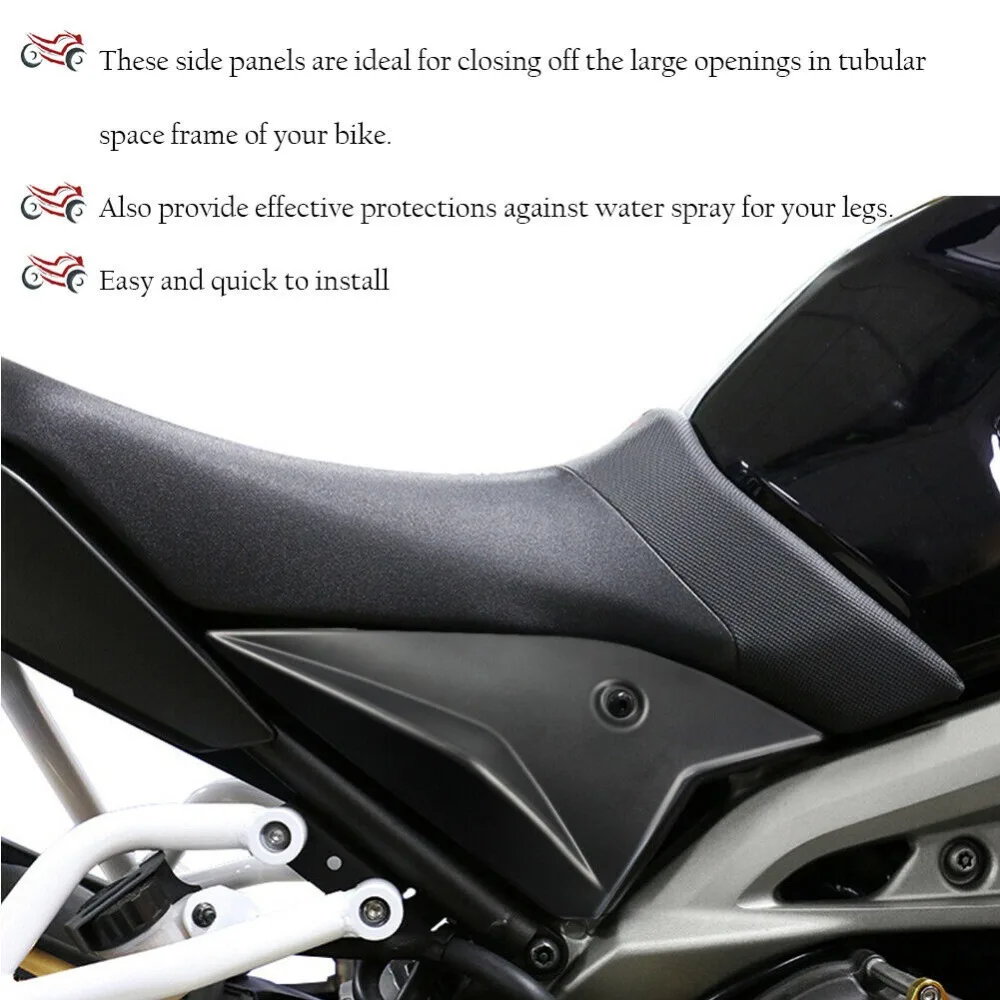 MT 09 MT09 мотоциклетные боковые панели крышка обтекателя Cowling Plate Чехлы для Yamaha MT-09 FZ 09 черный
