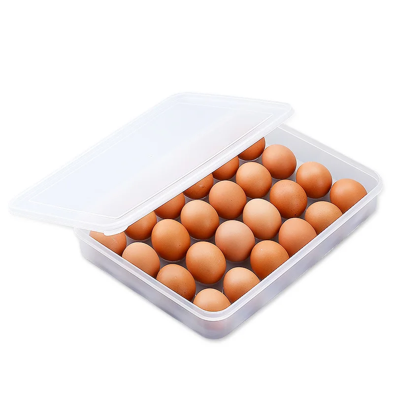 

24 Grid Egg Box Food Container Organizer breservation Containers Storage Boxes Durable Multifunctional Crisper Kitchen Suppl