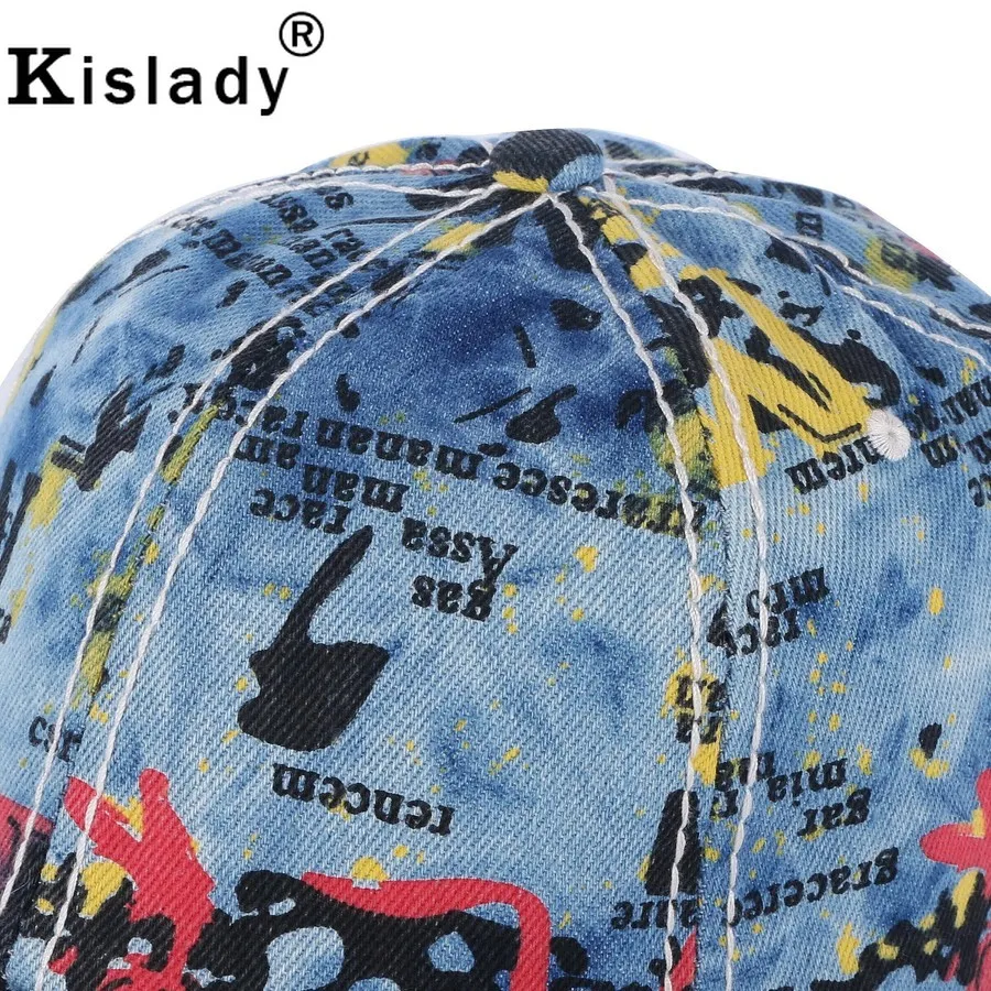 Kislady 2019 новая индивидуальная бейсболка с граффити регулируемая ВИНТАЖНАЯ